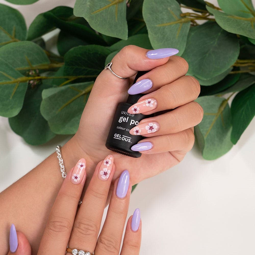 Gelous Digital Lavender gel nail polish - photographed in New Zealand on model
