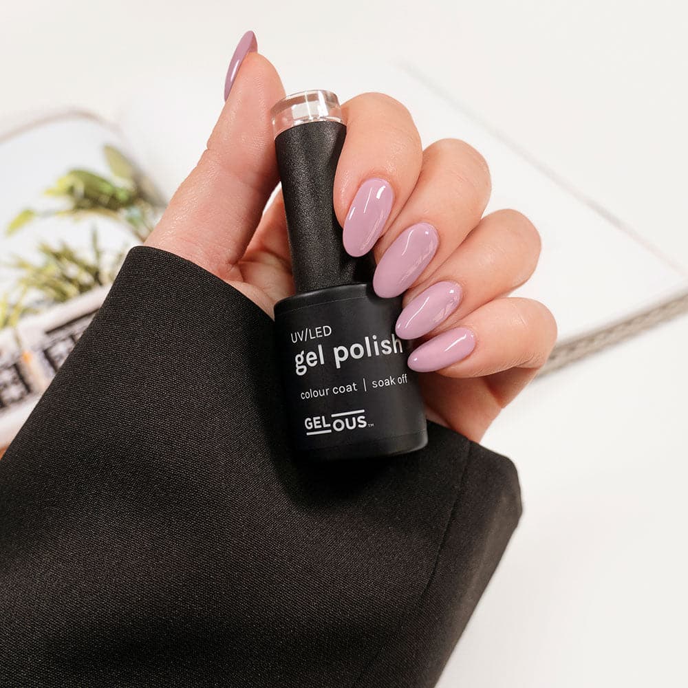 Gelous Dusty Pink gel nail polish - photographed in New Zealand on model