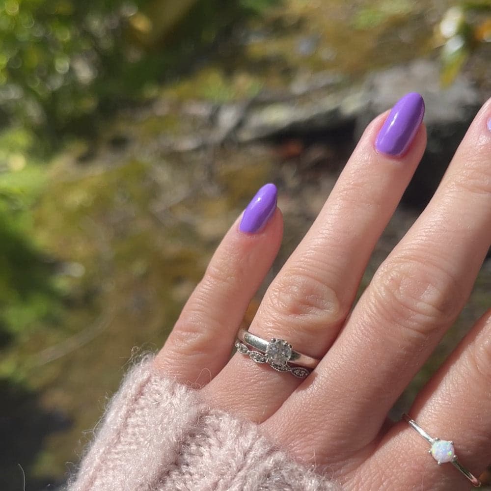 Gelous Grape Jelly gel nail polish - photographed in New Zealand on model