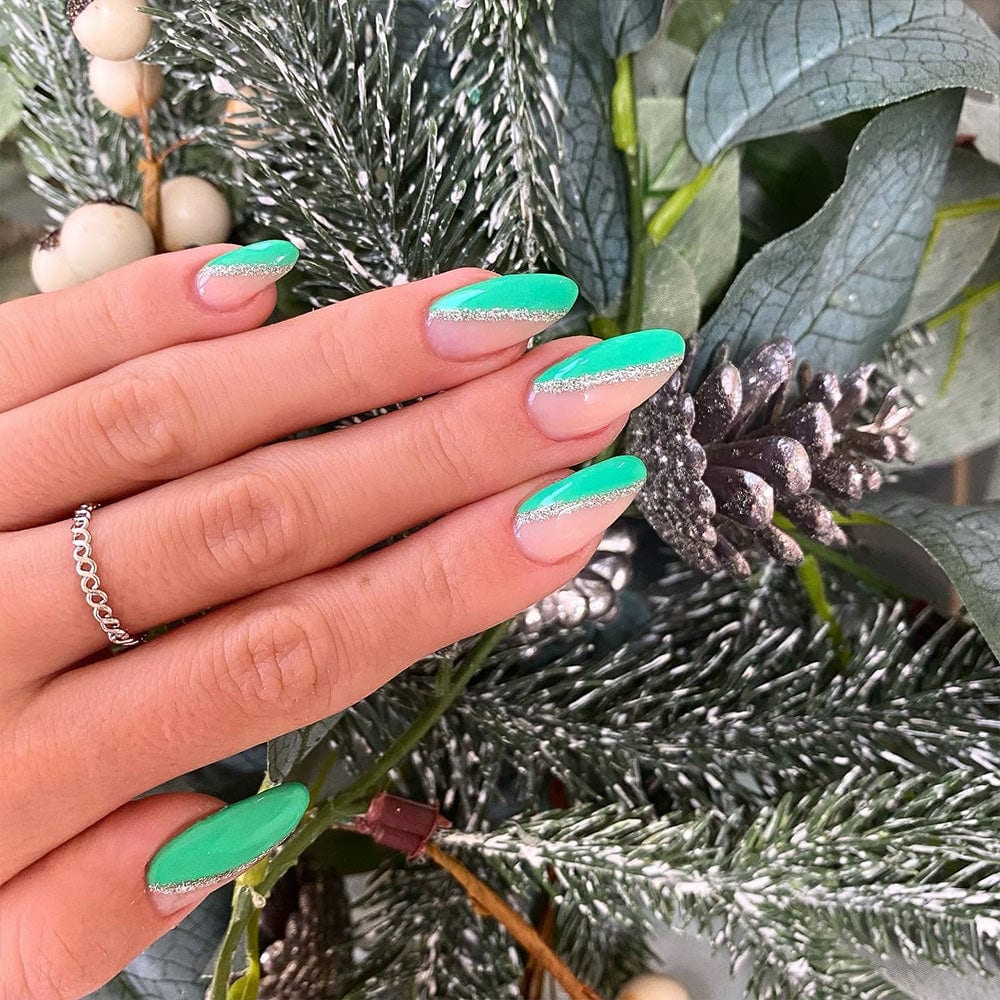 Gelous Green With Envy gel nail polish - photographed in New Zealand on model