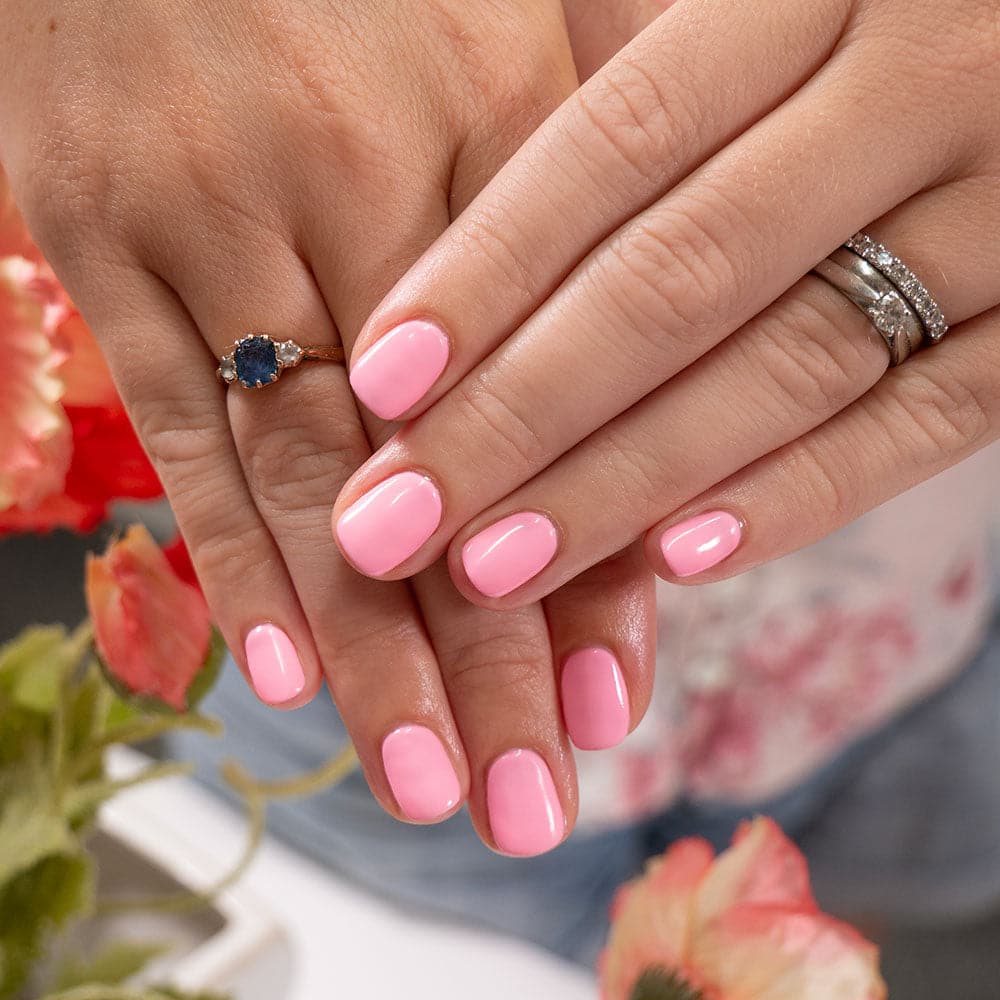 Gelous Pink Lady gel nail polish - photographed in New Zealand on model