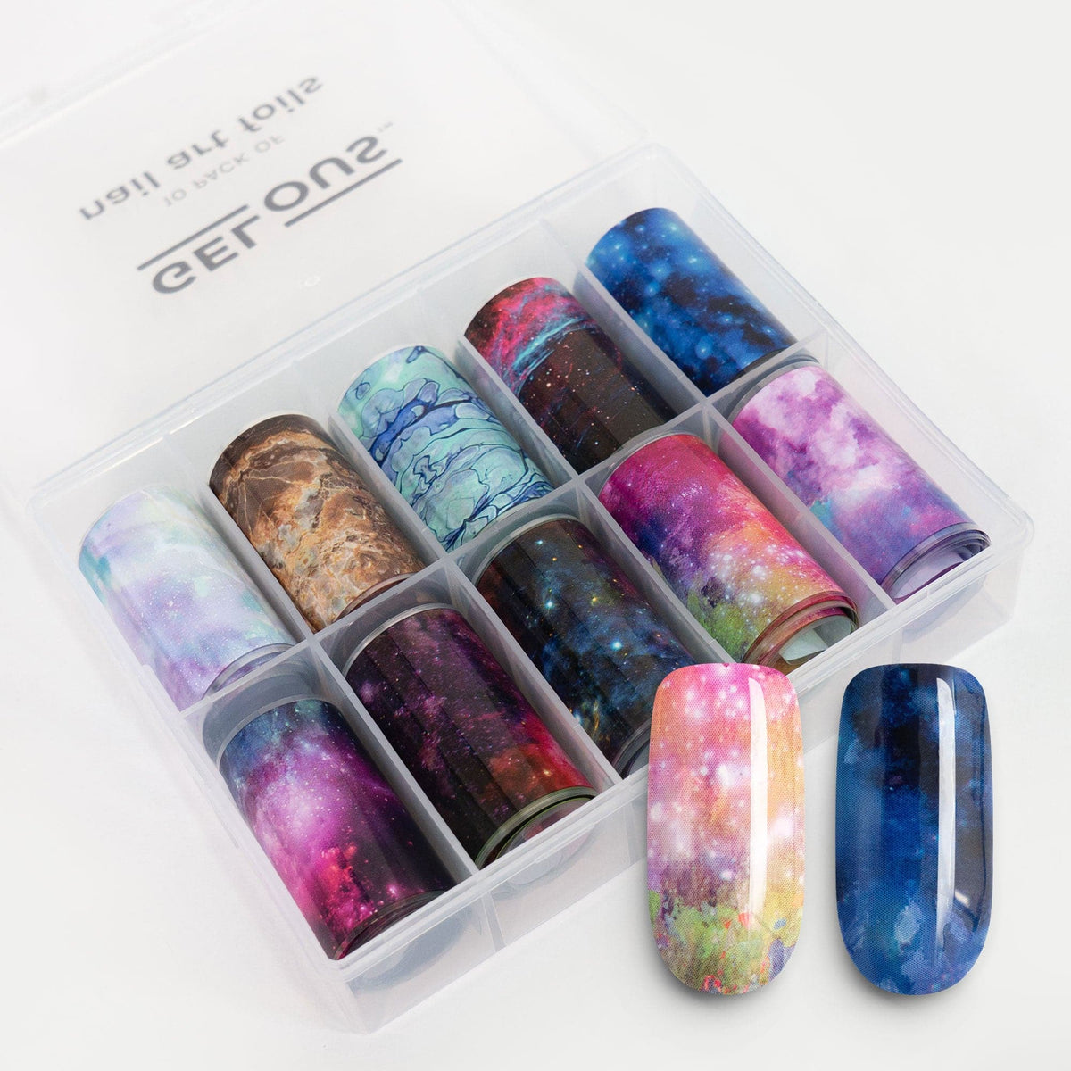 Gelous Cosmic Nail Art Foils product photo - photographed in New Zealand