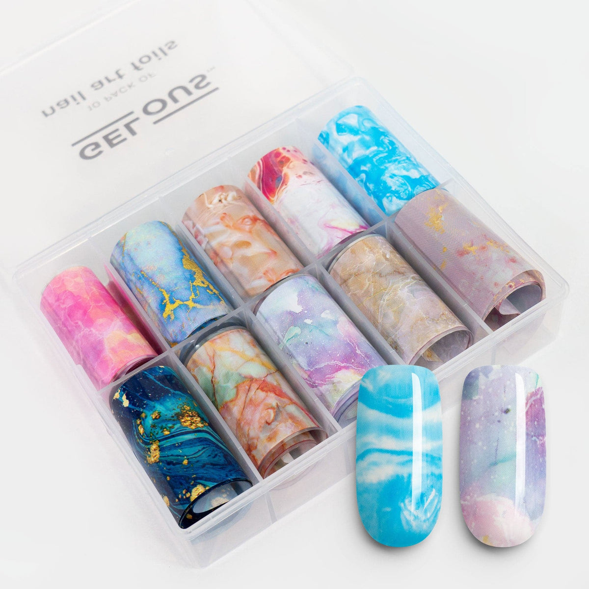 Gelous Marble Nail Art Foils product photo - photographed in New Zealand