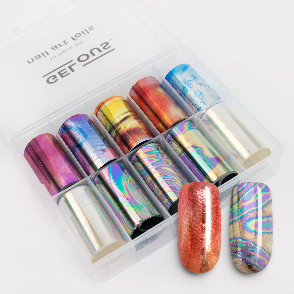 Gelous Iridescence Nail Art Foils product photo - photographed in New Zealand
