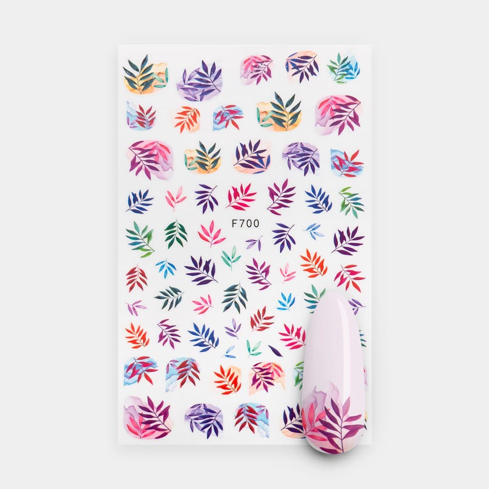 Gelous Colourful Palms Nail Art Stickers product photo - photographed in New Zealand