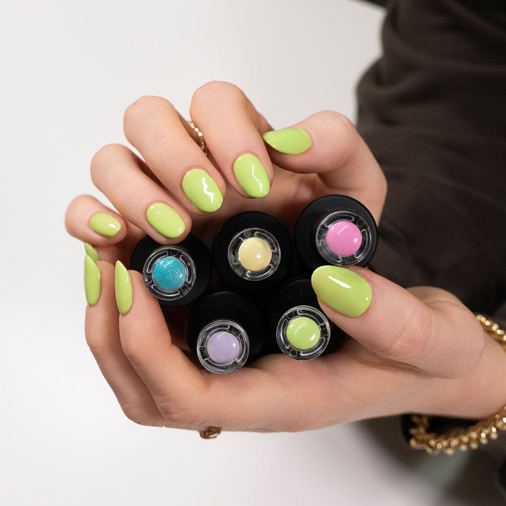 Gelous Lolly Scramble Gel Nail Polish Pack - photographed in New Zealand on model